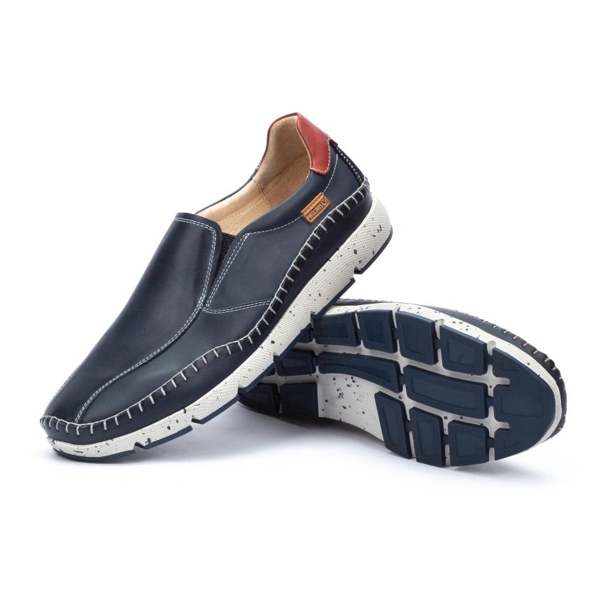 Men's Pikolinos FUENCARRAL Boat Shoes Blue | NZ OAQ5137